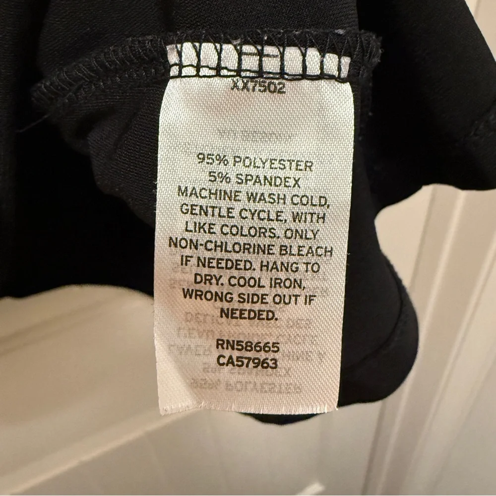 Halogen Women’s Long Sleeve Top Black Asymmetrical Knot Size 3X - Picture 4 of 5
